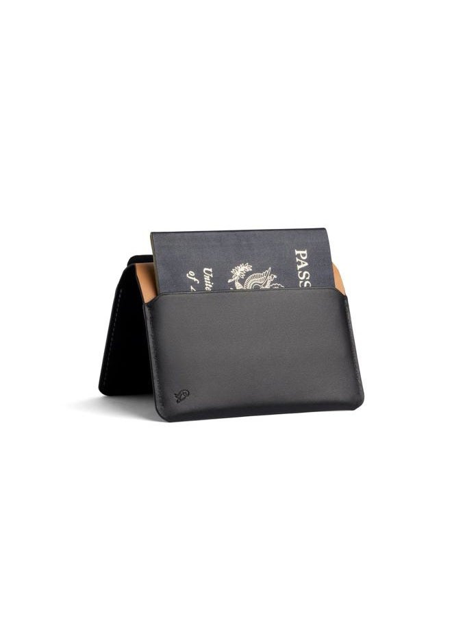 BELLROY Passport Cover (slimline travel wallet/pouch with card slots and space for cash plus travel documents) - Black - Image 4