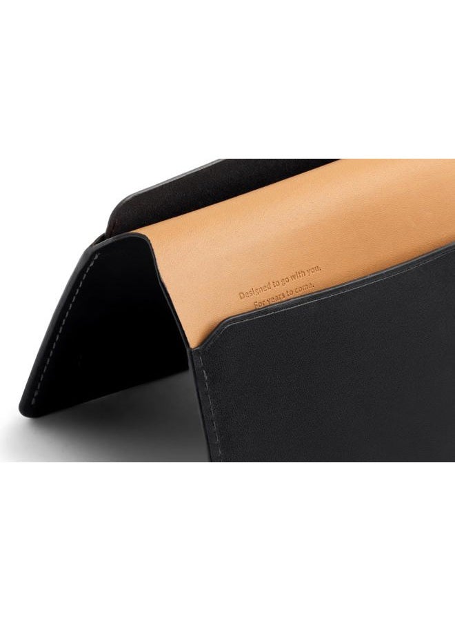 BELLROY Passport Cover (slimline travel wallet/pouch with card slots and space for cash plus travel documents) - Black - Image 5