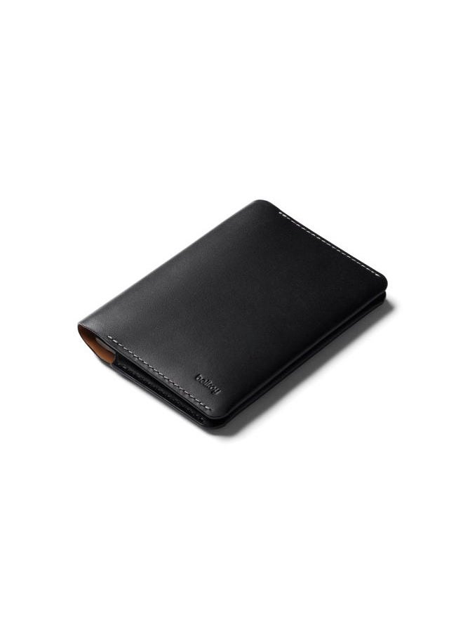 BELLROY Passport Cover (slimline travel wallet/pouch with card slots and space for cash plus travel documents) - Black - Image 1