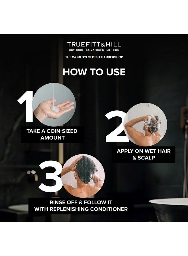 Truefitt & Hill Hair Thickening Shampoo For Men 365Ml|Anti Hair Loss | Sulphate Free Shampoo|Volumizing |Thinning Hair|Infused With Anti Ageing Protein| Recommended For Thick And Strong Hair For Mens. - Image 4