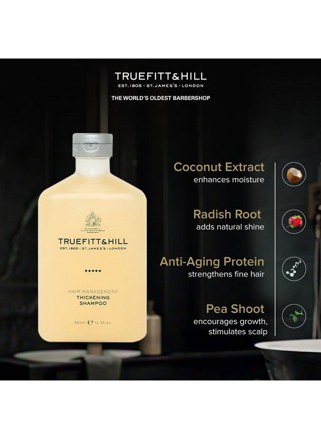 Truefitt & Hill Hair Thickening Shampoo For Men 365Ml|Anti Hair Loss | Sulphate Free Shampoo|Volumizing |Thinning Hair|Infused With Anti Ageing Protein| Recommended For Thick And Strong Hair For Mens. - Image 3