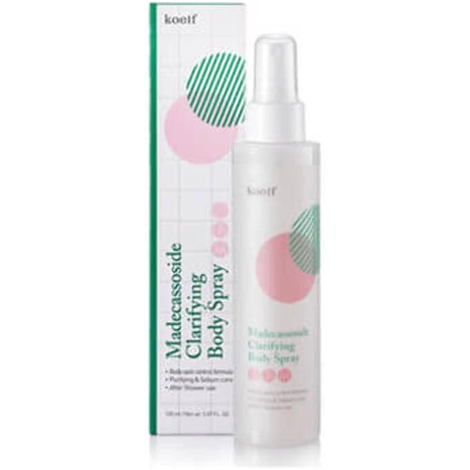 Petitfee Koelf, Madecassoside Clarifying Body Spray, 5.07 fl oz (150 ml) - Image 1