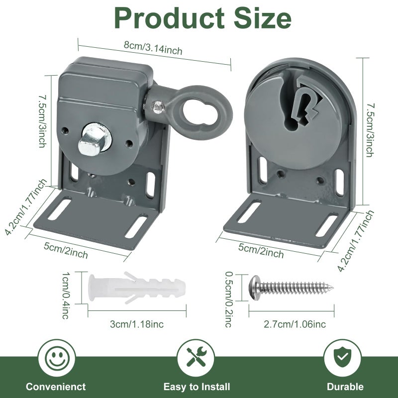 Lihopefe Universal Replacement Installation Accessories for Indoor/Outdoor Sunshade and Roller Blinds - Image 2