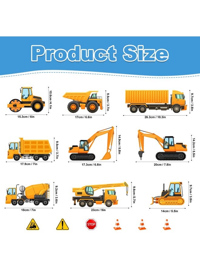 Sinekong Construction Wall Decals Glow in The Dark Wall Stickers City Vehicles Car Wall Decal Luminous Truck Excavator Tractor Decals Transportation Sticker Boys Kids Bedroom Playroom Nursery Ceiling Decor - Image 3