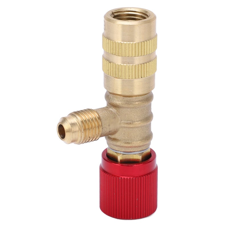 Refrigerant Charging Valve Liquid Safety Valve for R22 R410 R134A R404 1/4in Male 5/16in Female - Image 3