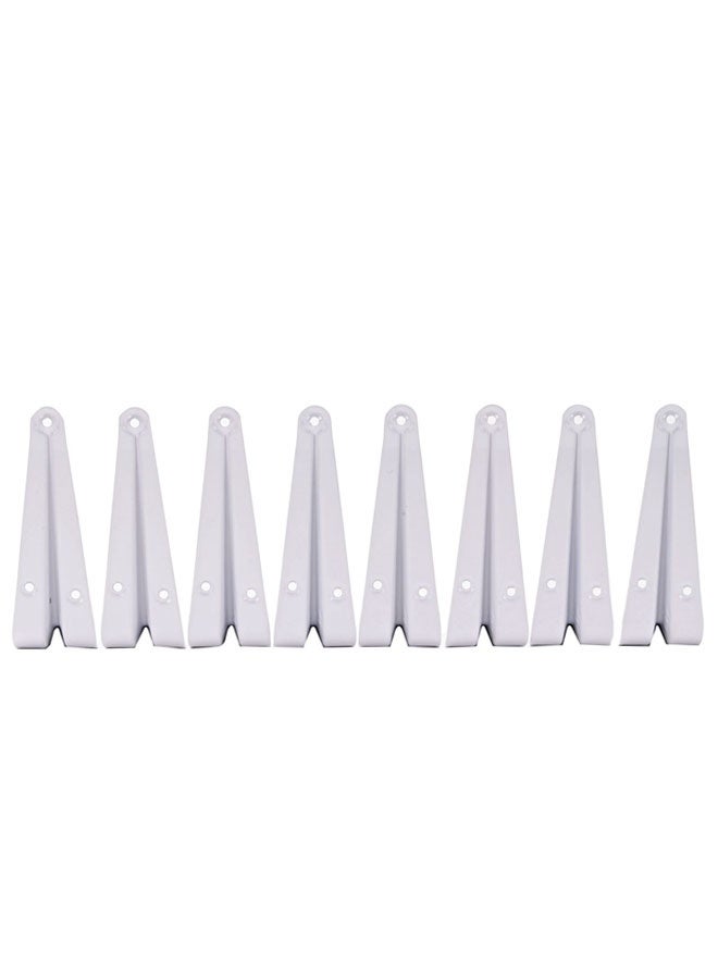 LAWAZIM Right Angle Shelf Bracket Set - 8 Piece 3x4inch - 90 Degree L-Shaped Wall Mount Shelf Support with Pre-Drilled Holes and Screws - for Shelves, Cabinets, Kitchen Racks, Garage, and Storage - Image 3