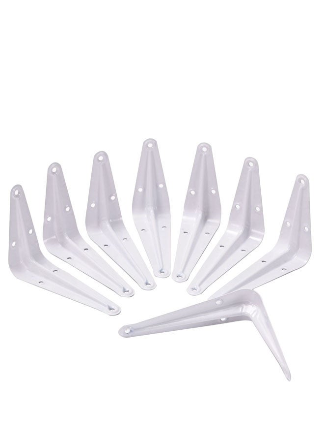 LAWAZIM Right Angle Shelf Bracket Set - 8 Piece 3x4inch - 90 Degree L-Shaped Wall Mount Shelf Support with Pre-Drilled Holes and Screws - for Shelves, Cabinets, Kitchen Racks, Garage, and Storage - Image 4