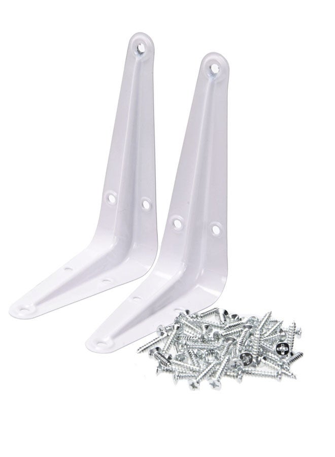 LAWAZIM Right Angle Shelf Bracket Set - 8 Piece 3x4inch - 90 Degree L-Shaped Wall Mount Shelf Support with Pre-Drilled Holes and Screws - for Shelves, Cabinets, Kitchen Racks, Garage, and Storage - Image 5