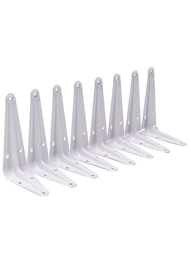 LAWAZIM Right Angle Shelf Bracket Set - 8 Piece 3x4inch - 90 Degree L-Shaped Wall Mount Shelf Support with Pre-Drilled Holes and Screws - for Shelves, Cabinets, Kitchen Racks, Garage, and Storage - Image 2