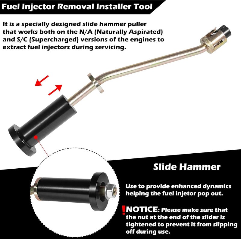 Sunluway BJAG310-197 Fuel Injector Puller Compatible with Jaguar and Land Rover 5.0L V8 Engines - Image 4
