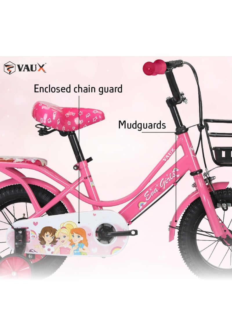 Vaux Eva Road Bike || 14 Inch Wheel Size || For Kids || Adjustable Seat || Pink - Image 5