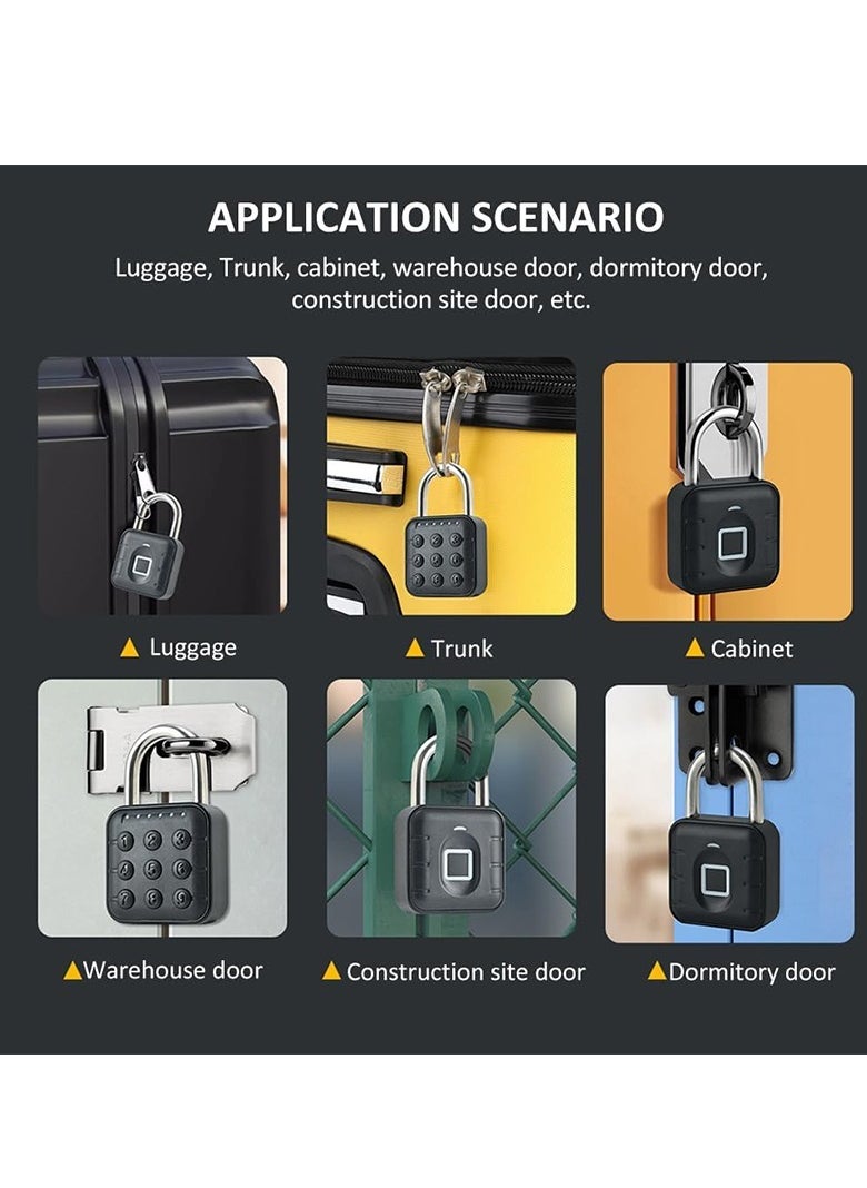 Generic Smart Password Padlock, Anti Rust Waterproof Combination Lock, Portable Durable Digital Luggage Lock, Intelligent Code Lock For Door, Suitcase, Backpack, Bicycle, (Password Version, Not Support App)  - Image 4