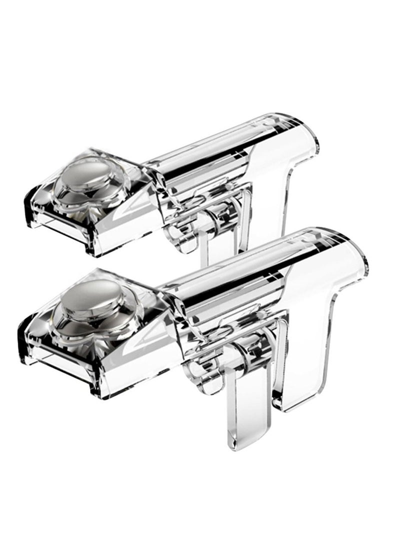 Generic - Transparent Gaming Triggers 1 Pair  For PUBG Fire And Shoot Aim Touch Buttons L1 R1 For Android & iPhones - Image 1