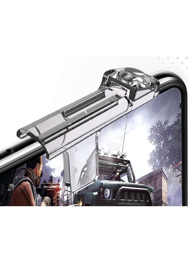 Generic - Transparent Gaming Triggers 1 Pair  For PUBG Fire And Shoot Aim Touch Buttons L1 R1 For Android & iPhones - Image 1