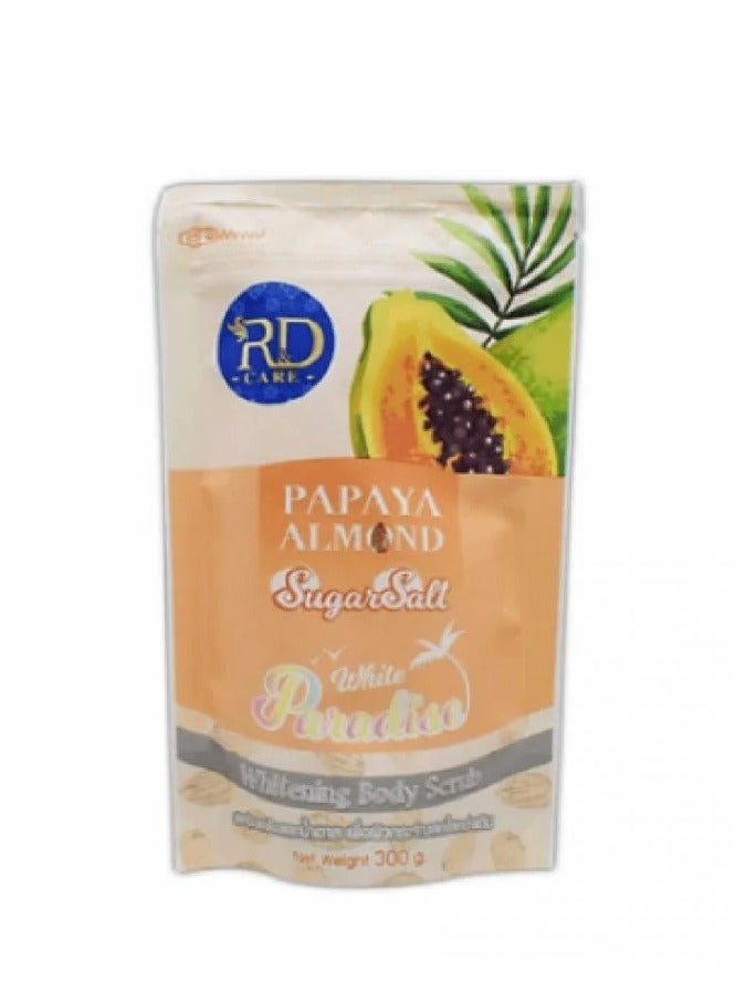Papaya Almond Sugar Salt Whitening Scrub 300g
