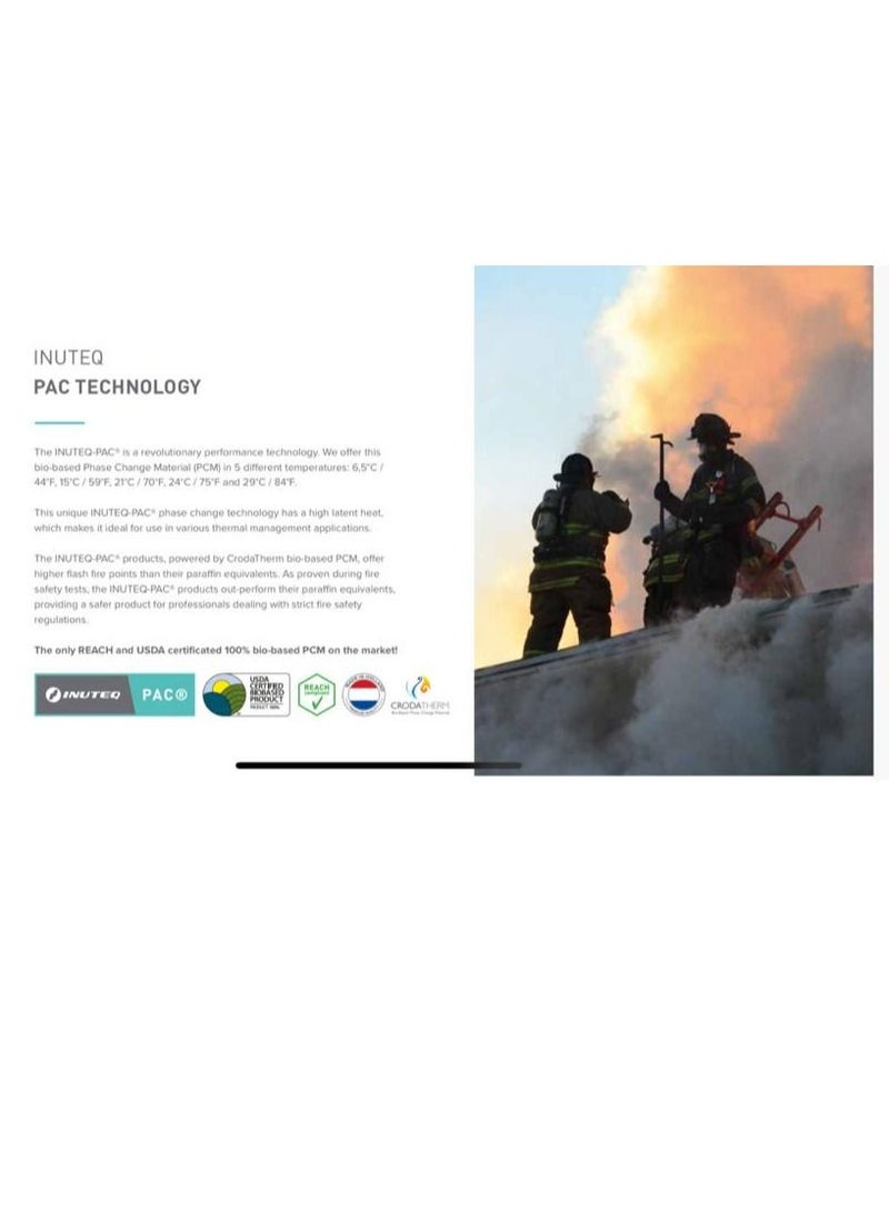 Inuteq Pac - Pcm Inserts - Yellow(21˚C / 70˚F) - 8 Cells - Set Of 4 Units - Image 2