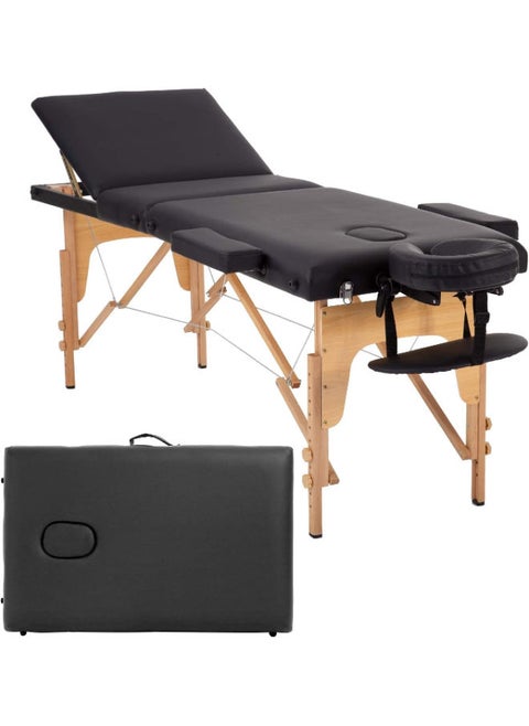 Black Portable Massage Bed