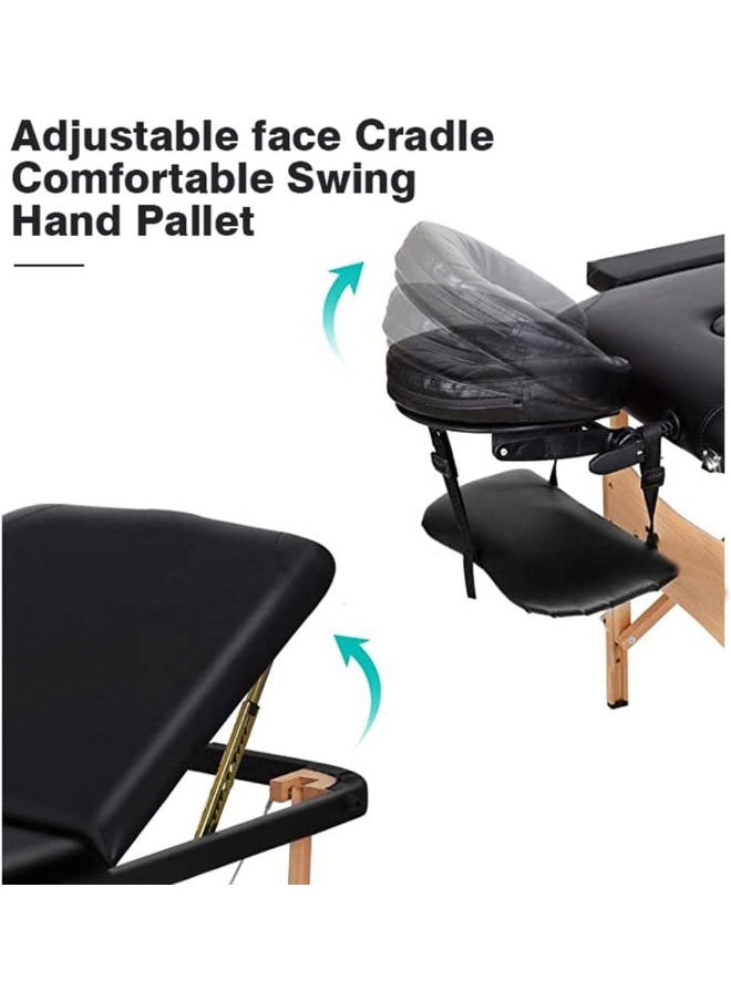 Black Portable Massage Bed