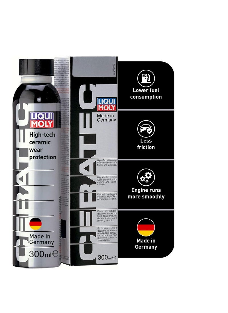 LIQUI MOLY LIQUI MOLY Oil Additive Cera Tec 3721 Ceramic Wear & Tear Protection for Petrol & Diesel Engines Smoother Engine Performance, Less Friction & Lower Fuel Consumption 300 ml  - Image 1