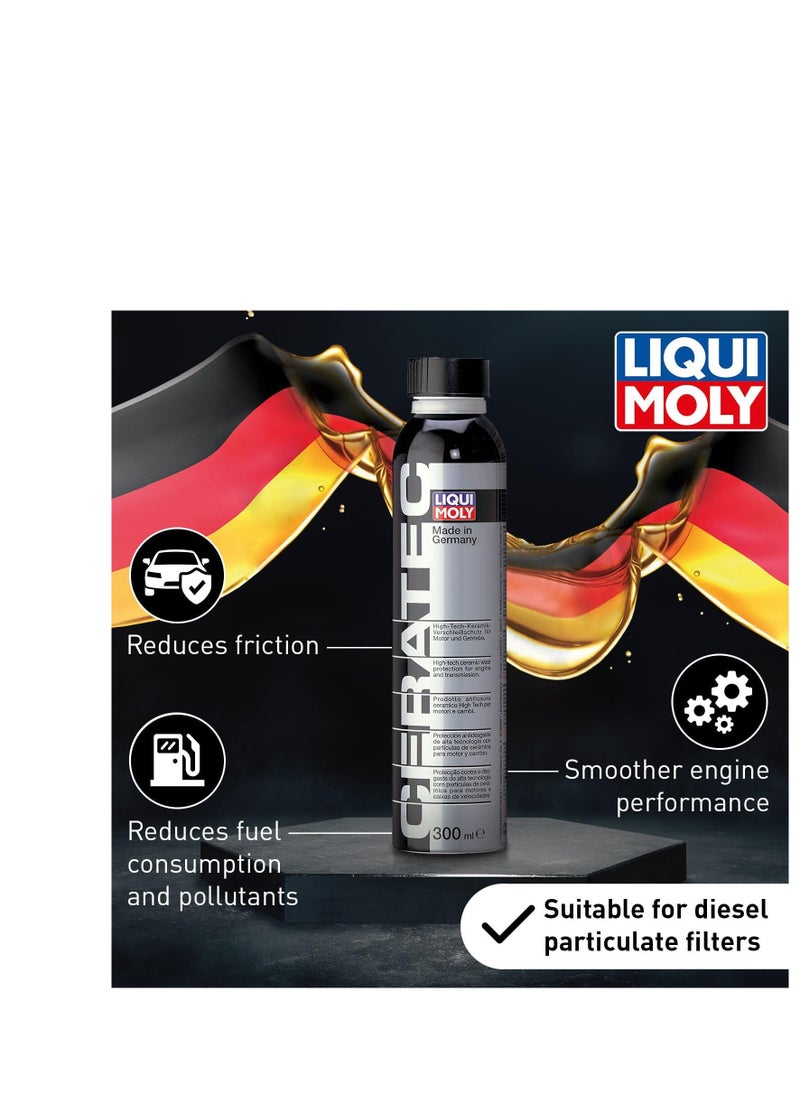 LIQUI MOLY LIQUI MOLY Oil Additive Cera Tec 3721 Ceramic Wear & Tear Protection for Petrol & Diesel Engines Smoother Engine Performance, Less Friction & Lower Fuel Consumption 300 ml  - Image 2