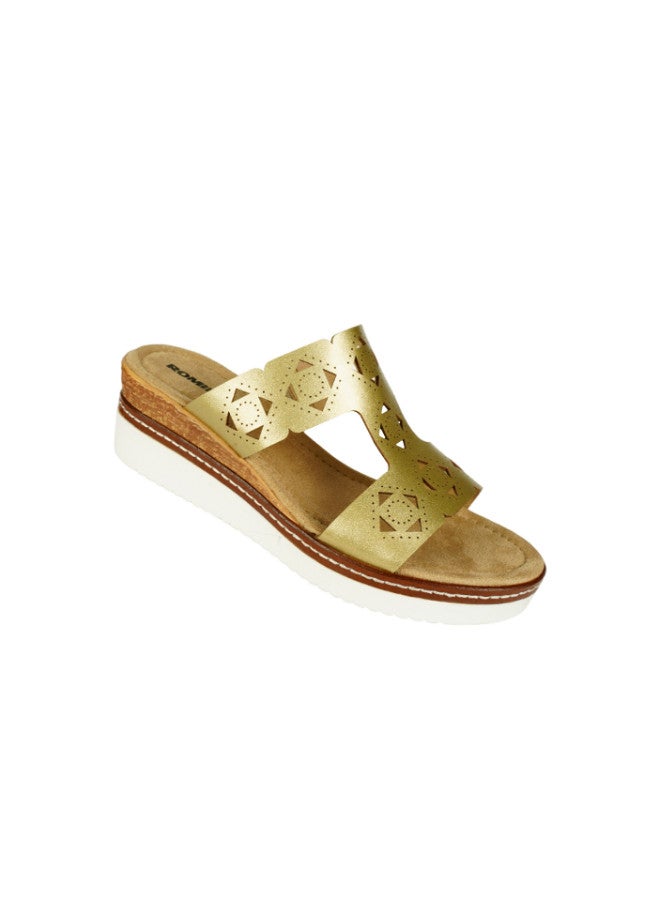 ROMIKA 117-359 Romika Ladies Casual Sandals 91403 Gold - Image 1