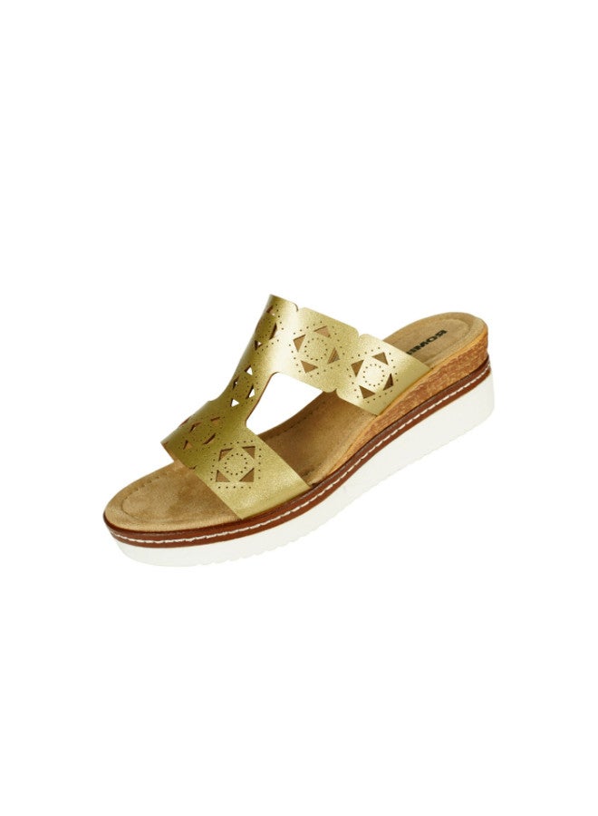 ROMIKA 117-359 Romika Ladies Casual Sandals 91403 Gold - Image 3