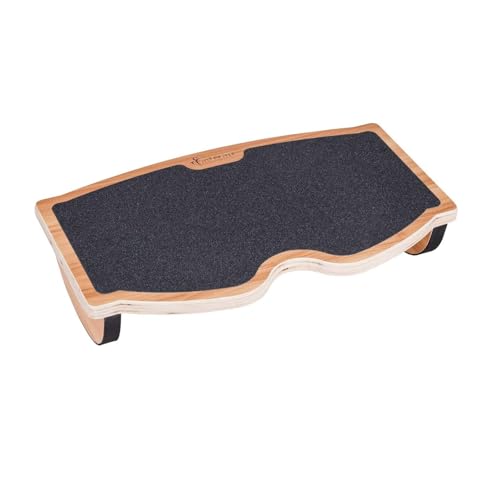 StrongTek Ergonomic Wood Foot Rest for Enhanced Circulation & Comfort, 350lbs Capacity, Rocker Balance Board for Standing Desks, Non-Slip, No Assembly, 18" Wide - Ideal for Office/Home - Image 1