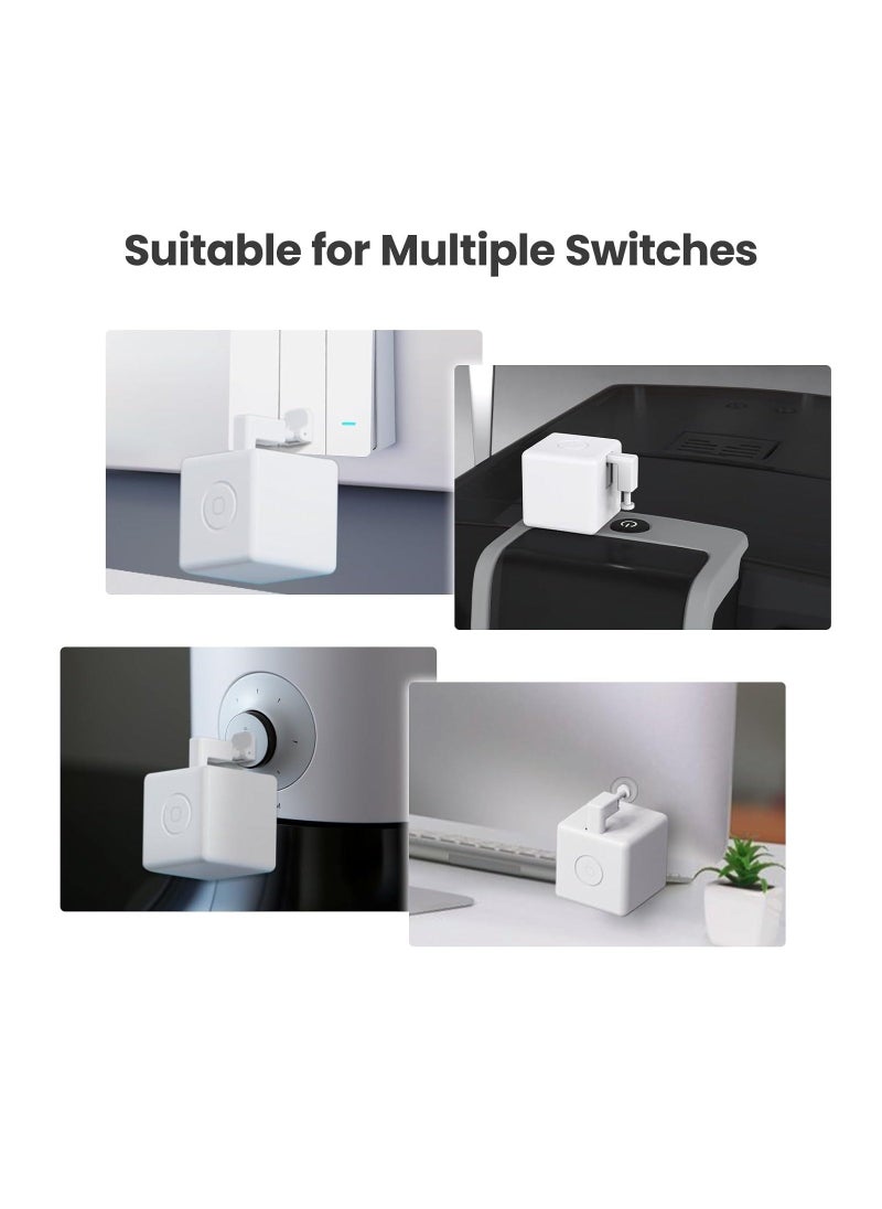 Fingerbot Plus Smart Button Pusher, Upgrade with Touch Control, No Wiring Switch, Work with Smart Life App, Add Tuya Bluetooth Hub Make it Compatible with Alexa, Google Home and Timer Control