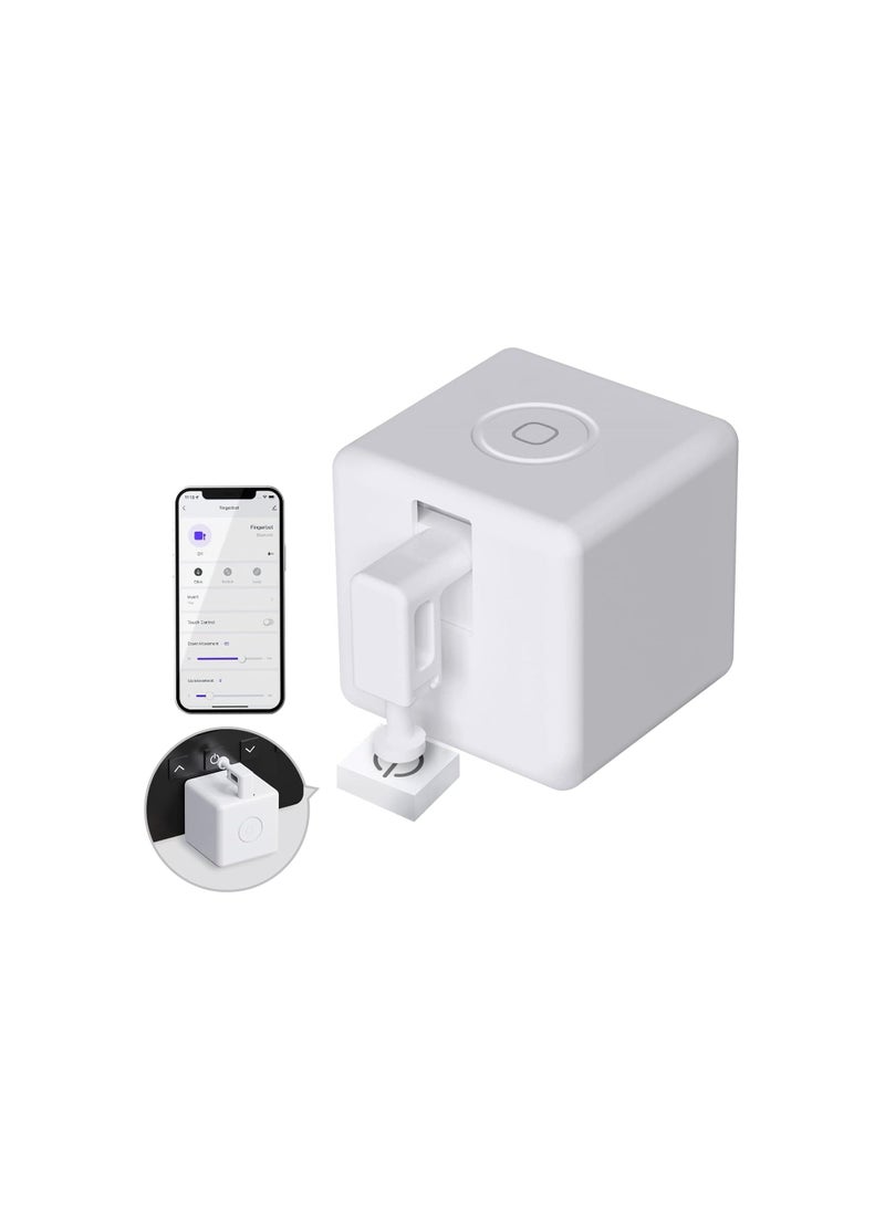Fingerbot Plus Smart Button Pusher, Upgrade with Touch Control, No Wiring Switch, Work with Smart Life App, Add Tuya Bluetooth Hub Make it Compatible with Alexa, Google Home and Timer Control