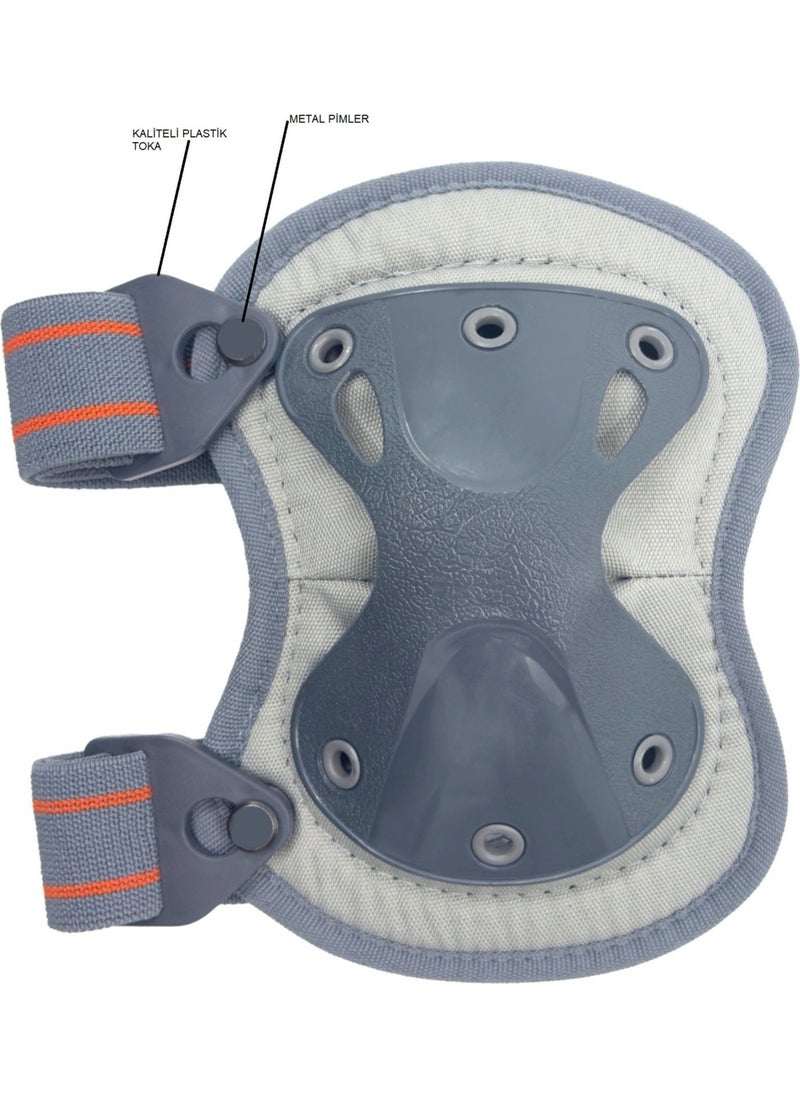 Comfort Protective Knee Pad Gray-Black 2-Piece Set  - Image 5