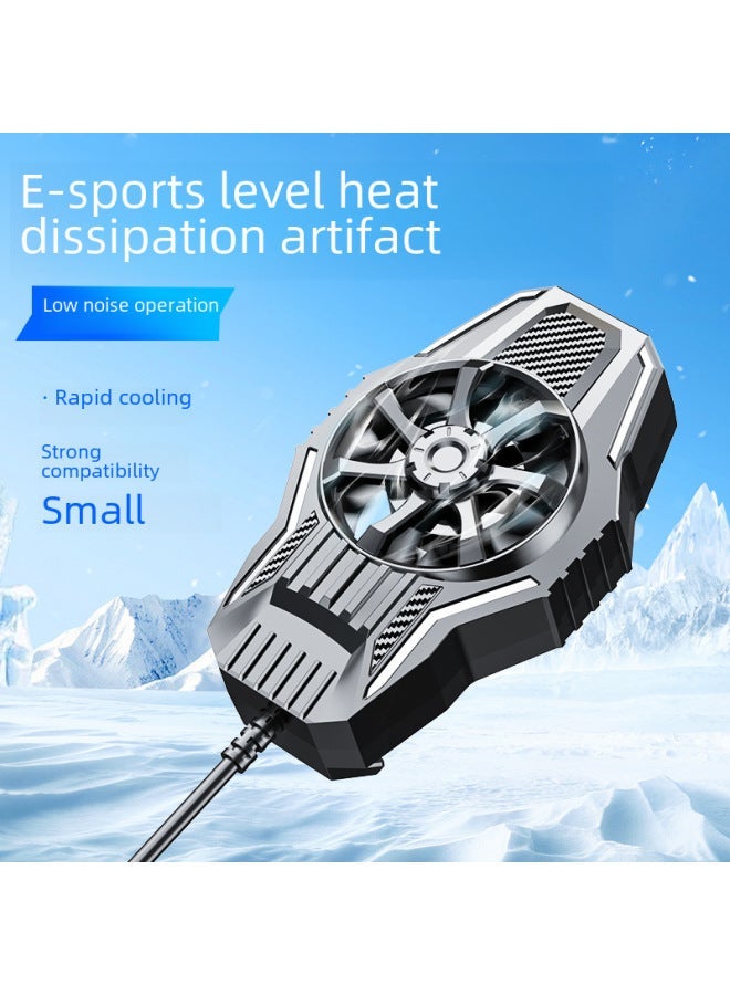 2023 Mobile Phone Radiator Cooling Chicken Artifact Air-cooled Fan Game Back Clip Running Quantity Spot-Color:[LS-01 Plug-in] Model  - Image 2