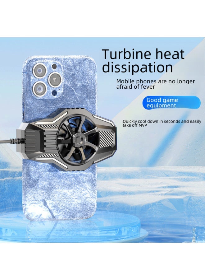 2023 Mobile Phone Radiator Cooling Chicken Artifact Air-cooled Fan Game Back Clip Running Quantity Spot-Color:[LS-01 Plug-in] Model  - Image 4