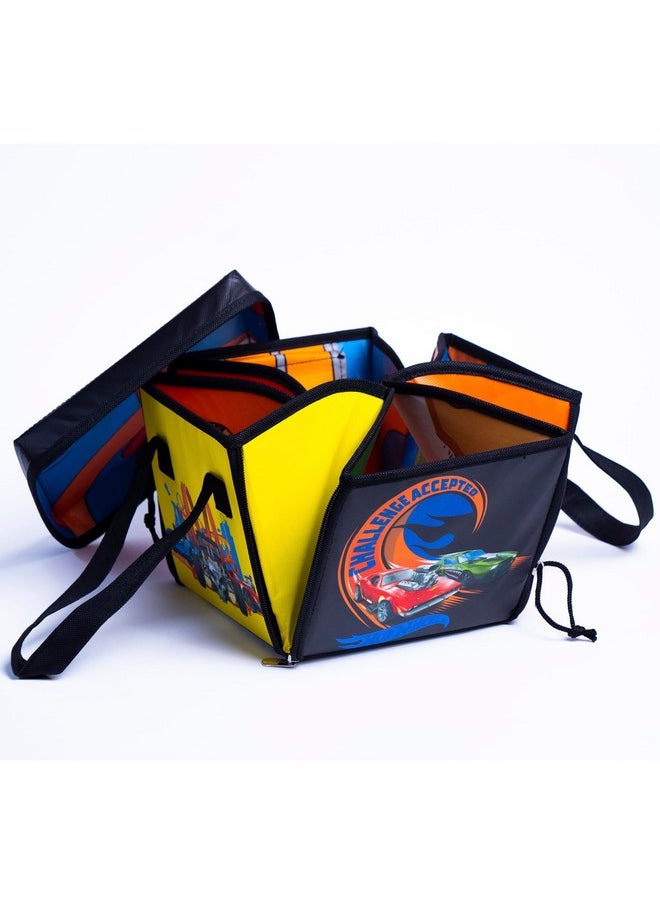 Hot Wheels - Tara Toy: Zipbin Ramp It Up - Unzip To Convert Into A 21"X21" Racetrack Playmat & Car Ramp, Storage & Play, Toy Car Box, Kids Ages 3+ - Image 1