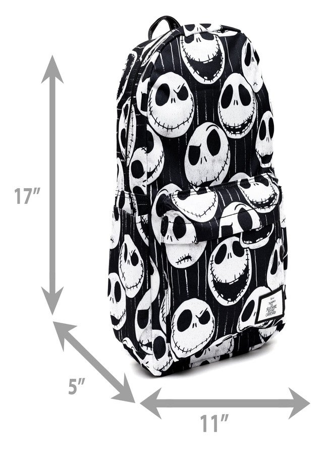Wondapop Disney Nightmare Before Christmas Jack Skellington 17" Full Size Nylon Backpack - Image 5