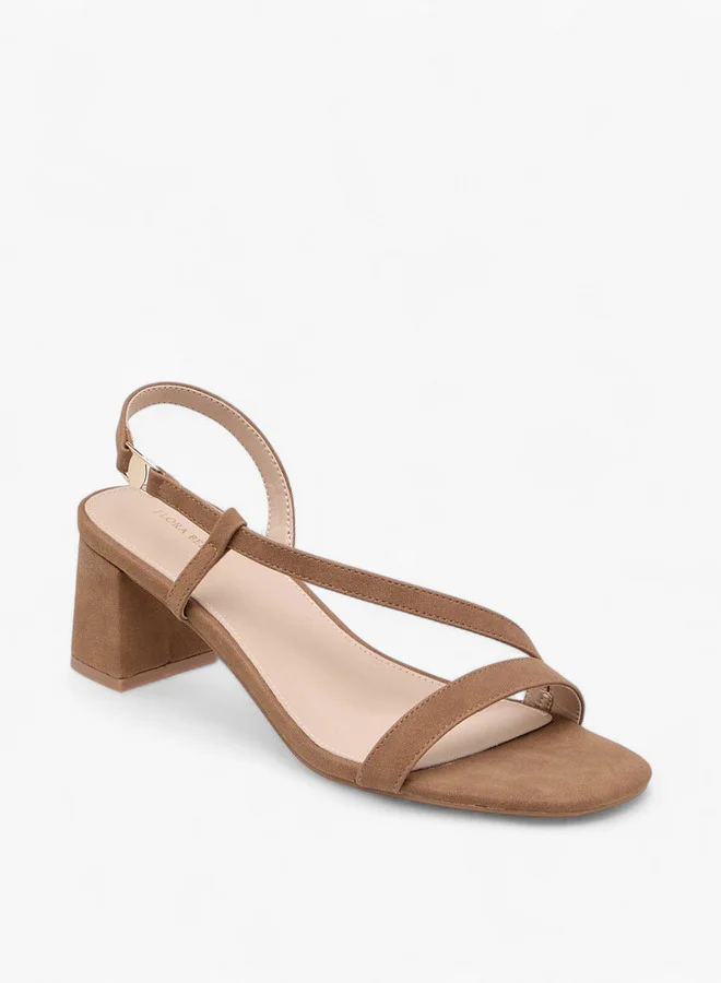 Flora Bella By Shoexpress Women Solid Slingback Sandals with Block Heels