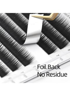 NAGARAKU NAGARAKU Bottom Eyelash Extensions Individual Lashes Classic Single Matte Black Soft Natural Faux Mink False Lashes 12 rows (0.10mm J curl 5-8mm Mix Tray)  - Image 3