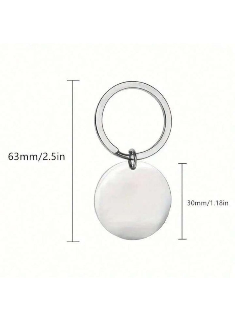 سلسلة مفاتيح معدنية محفورة بعبارات تحفيزية مقاومة للصدأ, هدية ملهمة للعائلة والأصدقاء - Image 3