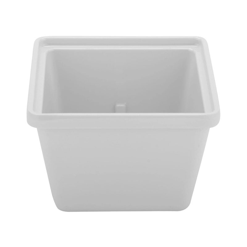 Get G.E.T. Enterprises White 28 oz. Square Crock  Break Resistant Dishwasher Safe Melamine Plastic  Round & Square Crocks Collection ML-148-W (Pack of 1) - Image 1