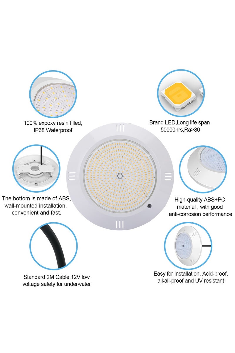 NERFA 🌊 LED Pool Light - Waterproof with Modern Design RGB 24w - Image 2