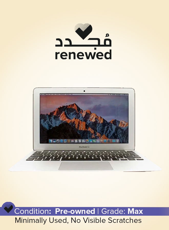 ابل  تم تجديده - كمبيوتر محمول ماك بوك إير A1465 (2014) بشاشة مقاس 11.6 بوصة ومعالج إنتل كور i5/الجيل السادس/ذاكرة وصول عشوائي سعة 4 جيجابايت/محرك أقراص SSD سعة 120 جيجابايت/نظام التشغيل MacOS إنجليزي فضي - Image 1