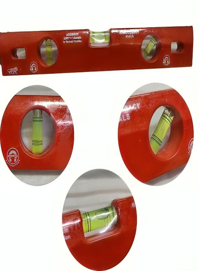 ZIODIC 12 Inches Magnetic Spirit Level ; 30CM Plastic Frame Magnetic Carpenter's Level - Image 2