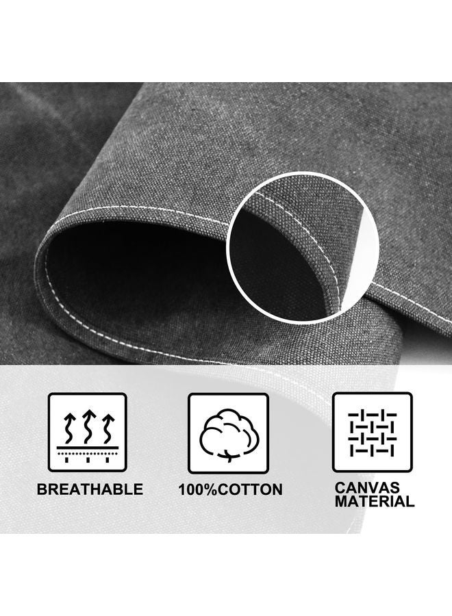 هومستر مآزر الطاهي للرجال مآزر النساء مع 3 مآزر عمل مقاومة عبر الظهر مآزر الطبخ - Image 4