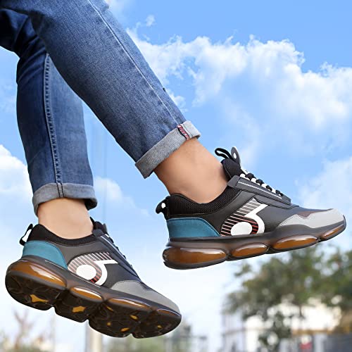 Bacca Bucci® Viking Men's Exclusive X9X Elevated Sneakers | Hyper Airsole Conduit- Black, Size UK9 - Image 3