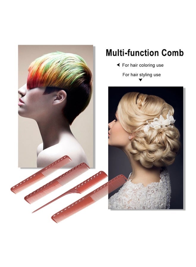 NIBEMINENT 4-Piece Professional Hair Scale Comb Set Scarlet 36.8grams - Image 5