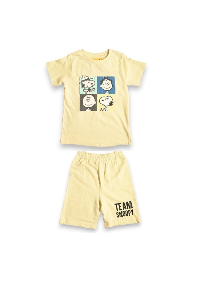 PEANUTS BOYS T-SHIRT & SHORT SET‬ - Image 1
