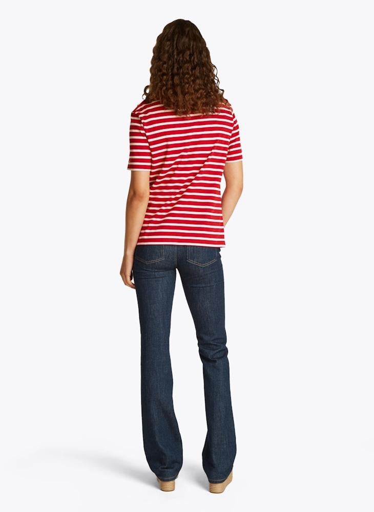 TOMMY HILFIGER Striped Crew Neck T-Shirt - Image 2
