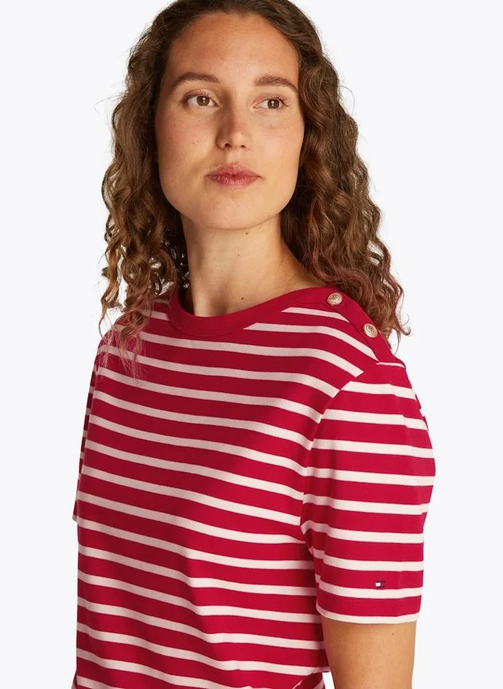 TOMMY HILFIGER Striped Crew Neck T-Shirt