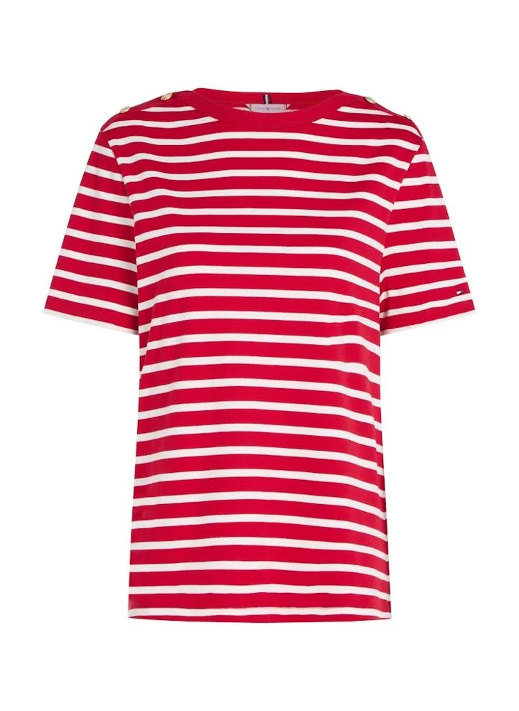 TOMMY HILFIGER Striped Crew Neck T-Shirt