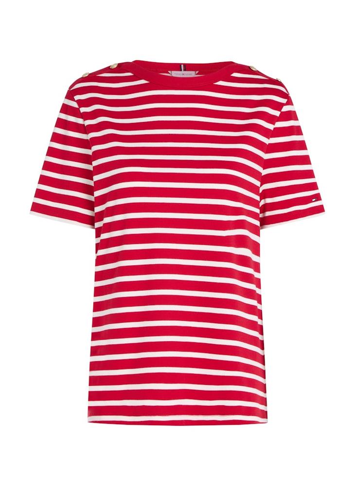 TOMMY HILFIGER Striped Crew Neck T-Shirt - Image 5