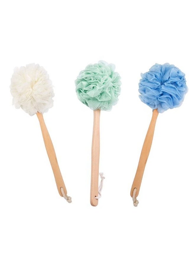 فرشاة حمام بمقبض خشبي من مايا أكسسوارز (قد يختلف اللون) قطعة واحدة - Image 4